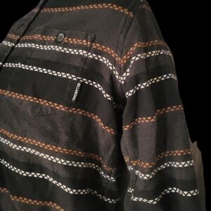 BILLABONG button up Hooded  Long Sleeve Flannel Shirt boys S